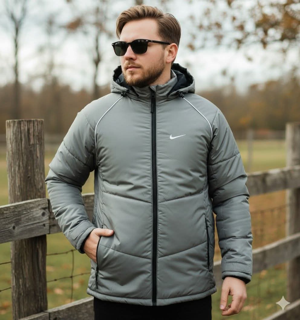 এক্সপোর্ট নাইকি ব্যান্ডের জ্যাকেট(কালার-সিলভার)