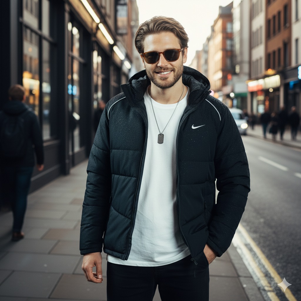 এক্সপোর্ট নাইকি ব্যান্ডের জ্যাকেট(কালার-ফুল ব্ল্যাক)